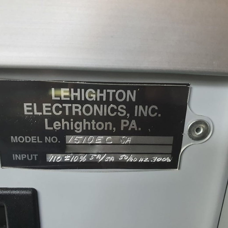 Lehighton 1510 EC Sheet Resistance Measurement
