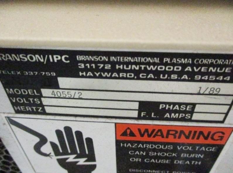 Branson IPC 3000 Series Plasma Asher