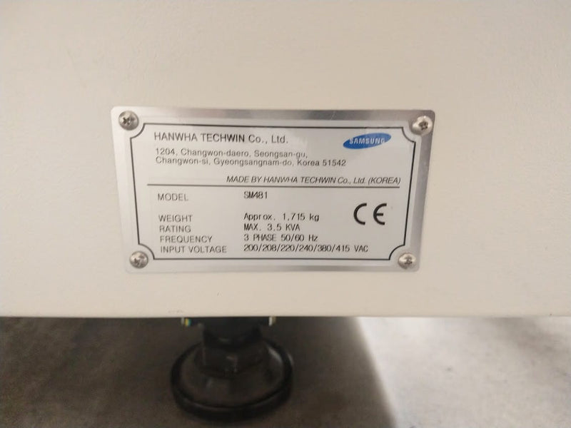 Samsung SM 481 Advanced High Speed Flexible Mounter