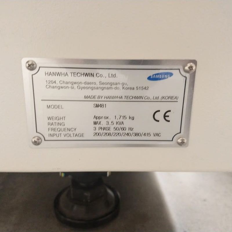 Samsung SM 481 Advanced High Speed Flexible Mounter