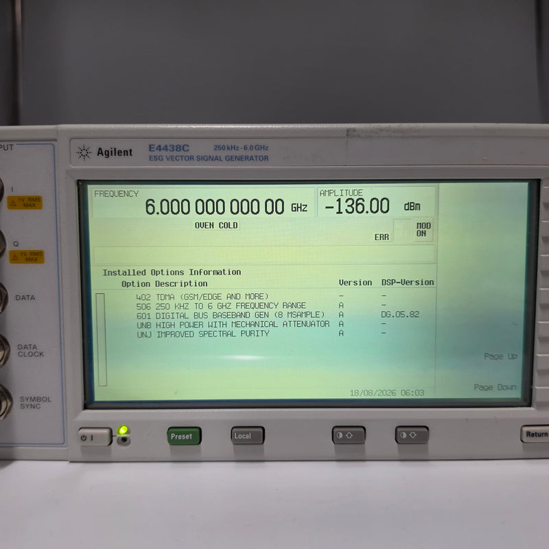 Agilent E 4438 C ESG Vector Signal Generator