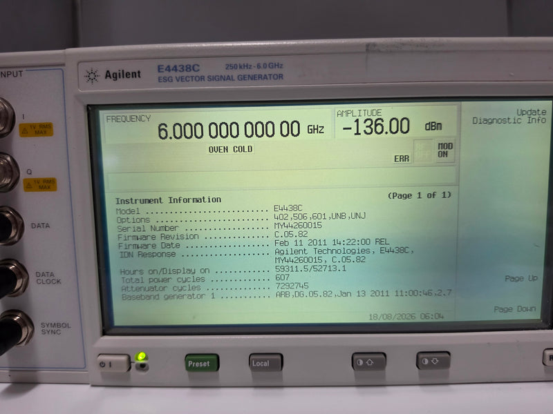 Agilent E 4438 C ESG Vector Signal Generator