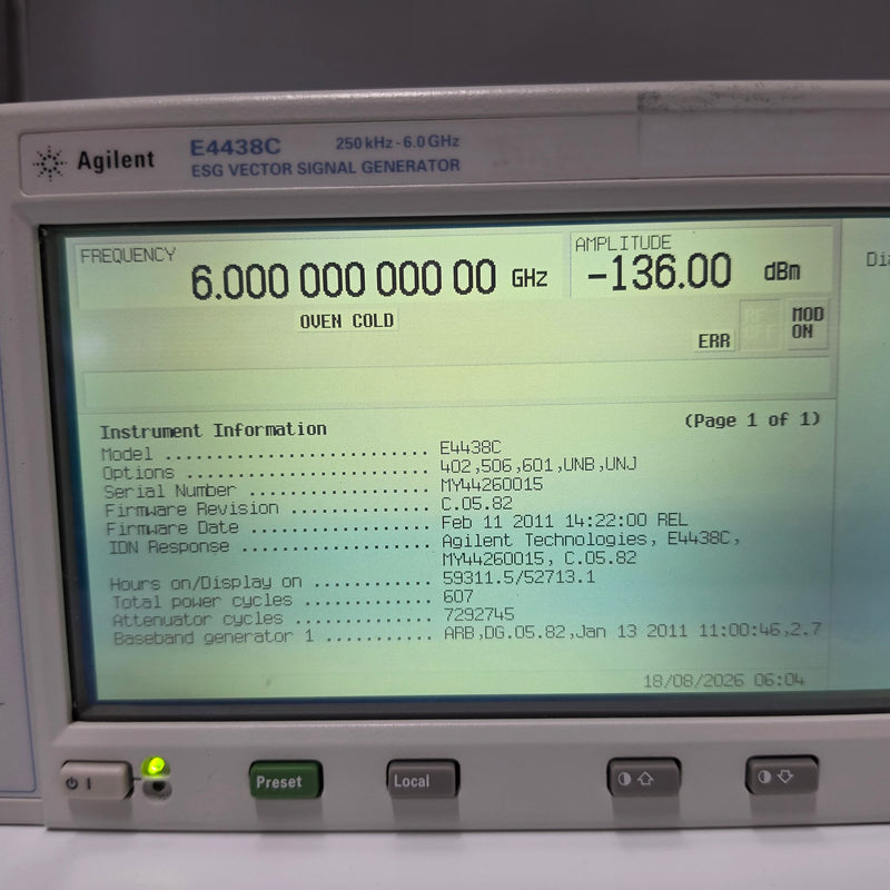 Agilent E 4438 C ESG Vector Signal Generator