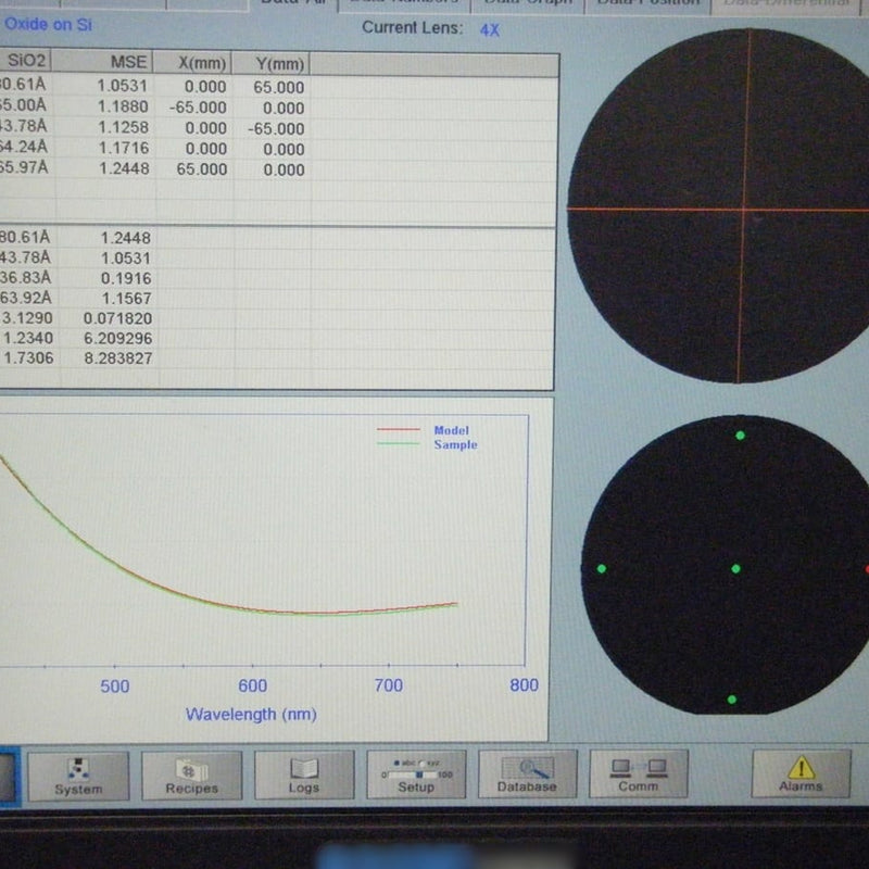 ONTO / Nanometrics Nanospec 9200 Film Thickness Measurement System