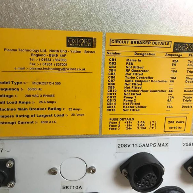 Oxford Plasmalab Uetch 300 Plasma Etcher