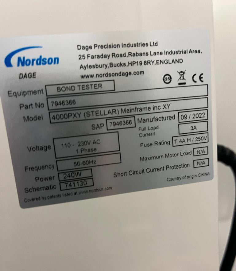 Nordson / Dage Stellar 4000 Bond Tester