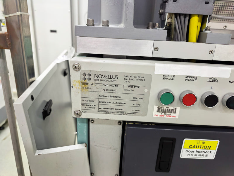 Lam / Novellus Concept Two Dual Sequel CVD (Chemical Vapor Deposition)