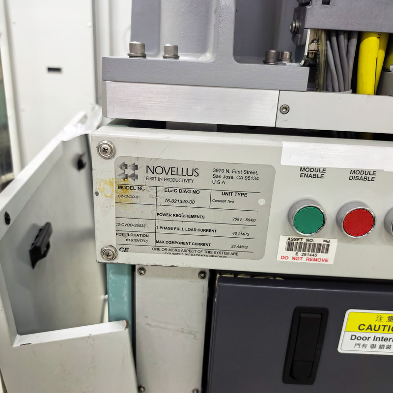 Lam / Novellus Concept Two Dual Sequel CVD (Chemical Vapor Deposition)