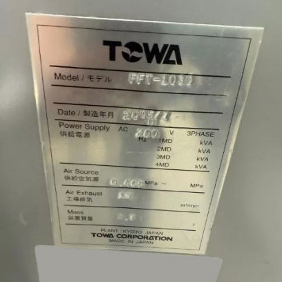 Towa FFT 1030 Compression Molding System