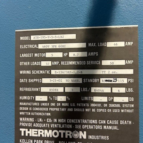 Thermotron ATS 195 V 5-5 LN 2