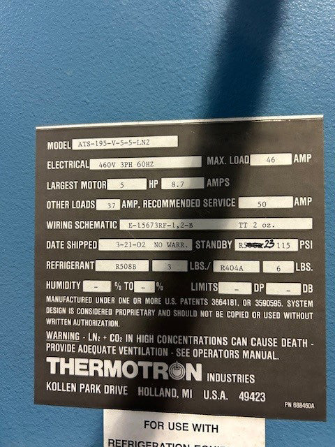 Thermotron ATS 195 V 5-5 LN 2