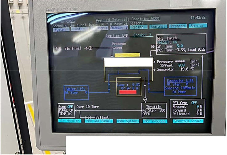 Applied Materials P 5000 PECVD (Plasma-Enhanced Chemical Vapor Deposition)