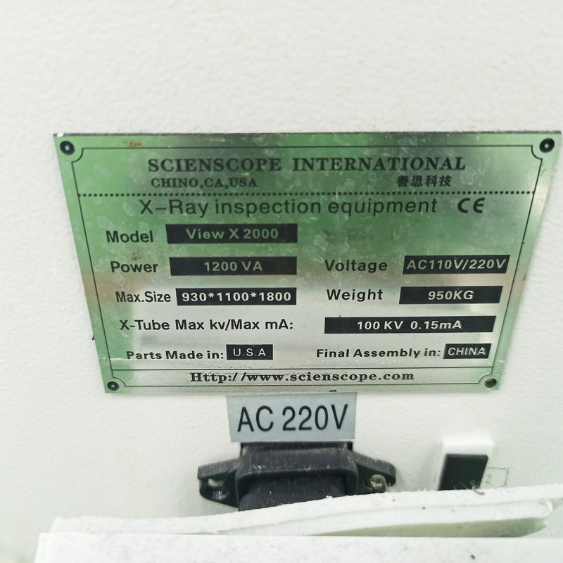 Scienscope View X 2000 X-ray Machine