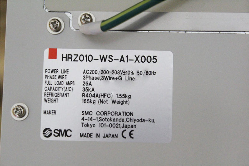 SMC HRZ 010 WS A 1 X 005 Chiller