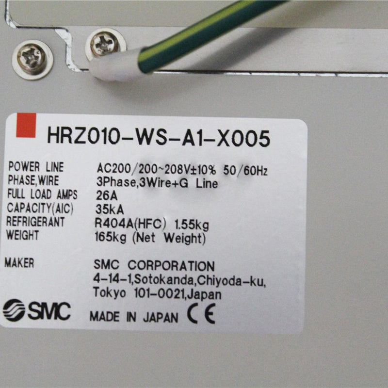 SMC HRZ 010 WS A 1 X 005 Chiller