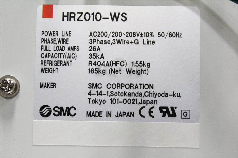 SMC HRZ 010 WS Chiller