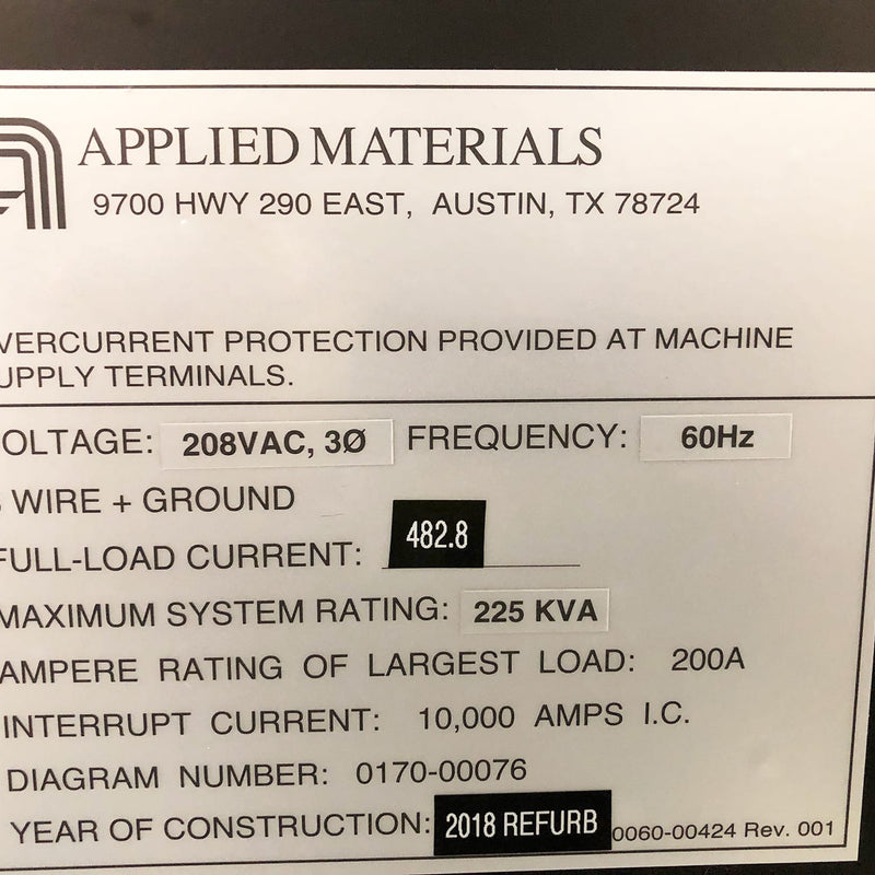 Applied Materials Endura PVD (Physical Vapor Deposition)