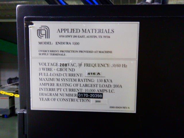 Applied Materials Endura HP PVD Sputter (Physical Vapor Deposition)
