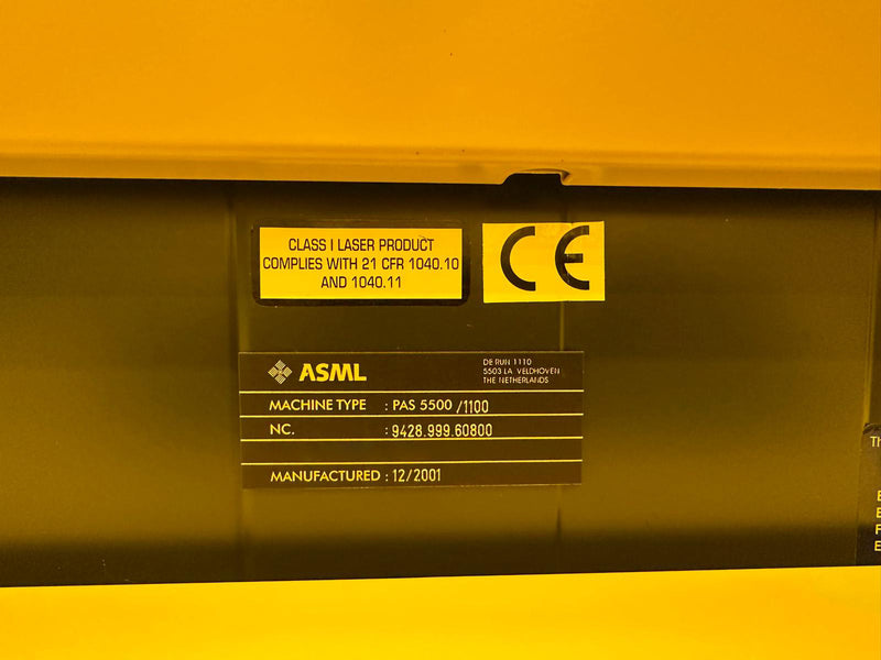 ASML PAS 5500 / 1100 Wafer Stepper