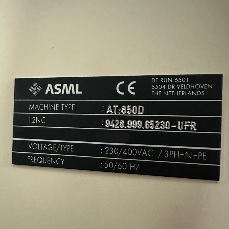 ASML Twinscan AT 850 D