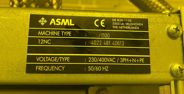 ASML Twinscan AT 1100 Stepper