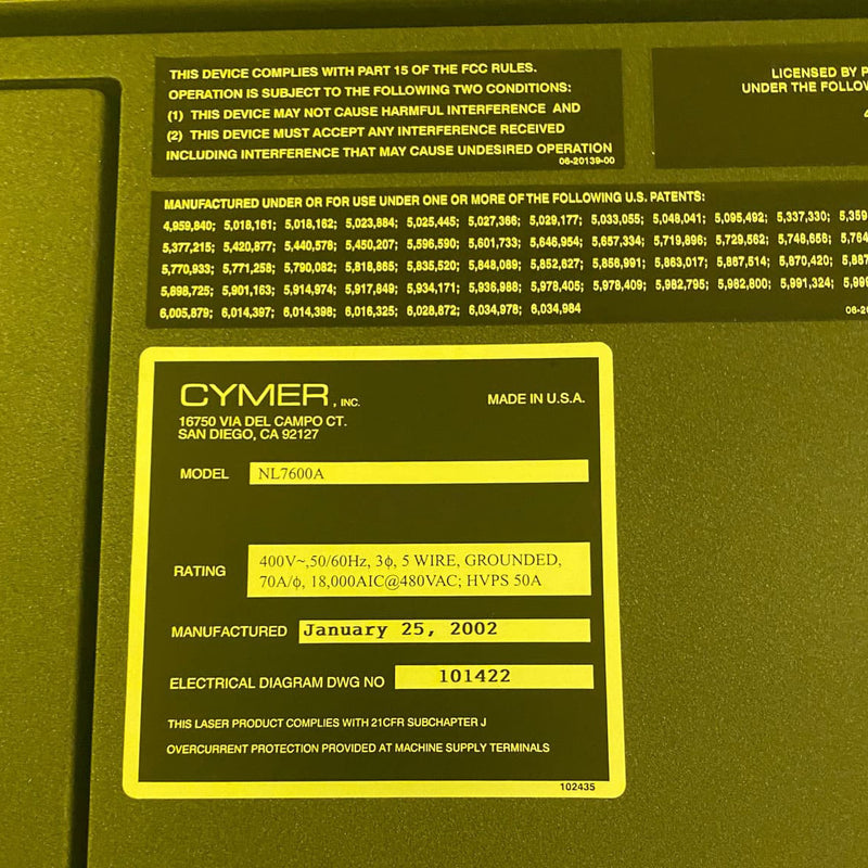 ASML Twinscan AT 1100 Stepper