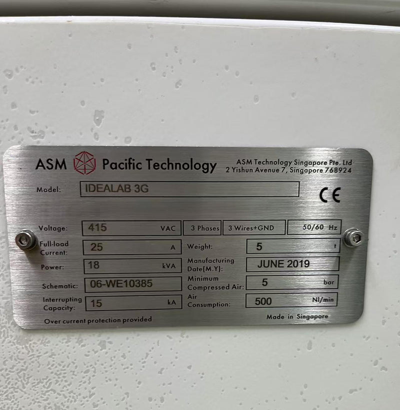 ASM IDEALab 3 G Mold Machine