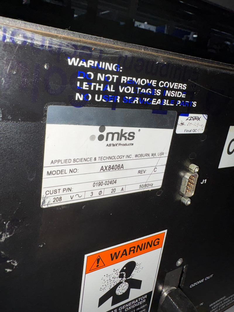 MKS AX 8406 A Ozone Generator