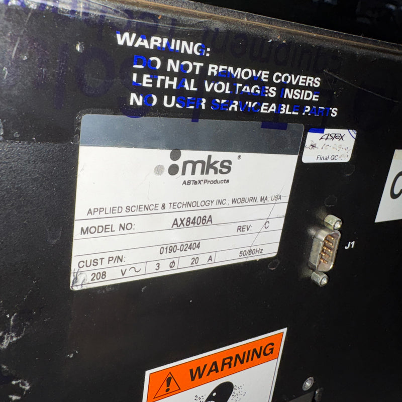 MKS AX 8406 A Ozone Generator