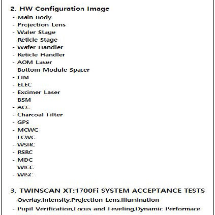 ASML Twinscan XT 1700 Fi ArF Scanner