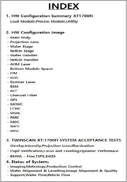ASML Twinscan XT 1700 Fi ArF Scanner