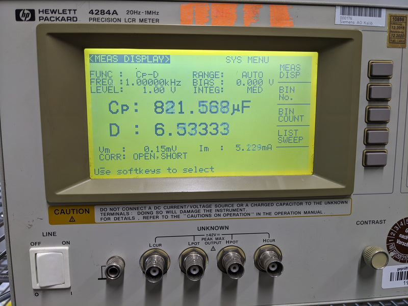 Keysight / Agilent 4284 A LCR Meter