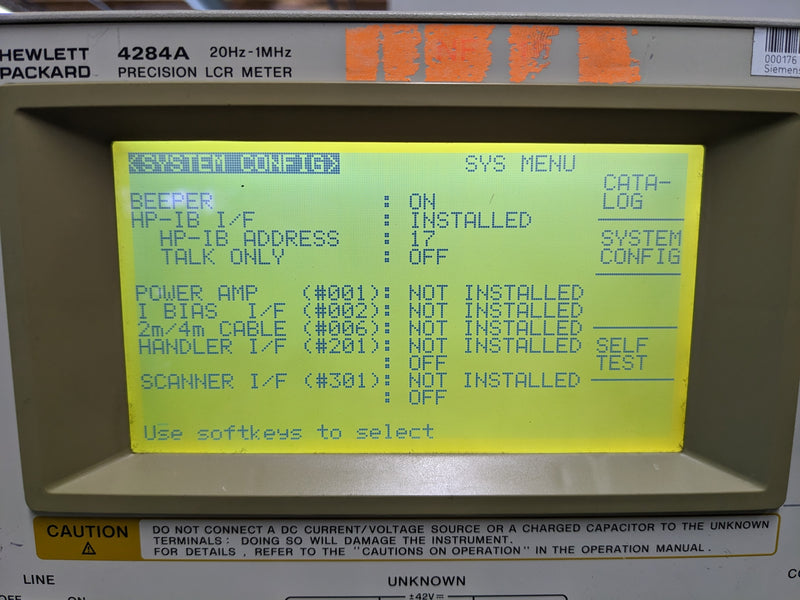 Keysight / Agilent 4284 A LCR Meter
