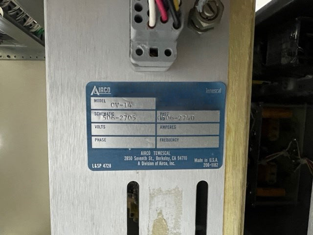 Airco / Temescal BJD 1800 Evaporator