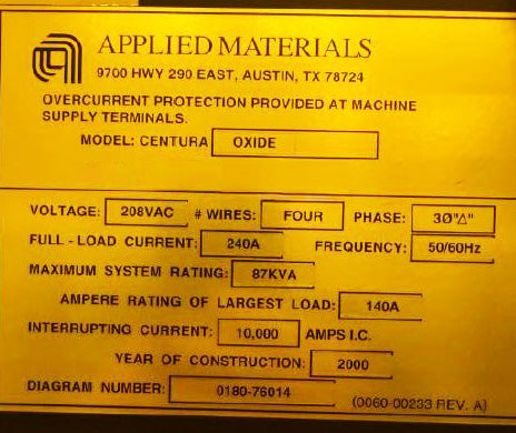 Applied Materials Centura eMXP+ Etcher