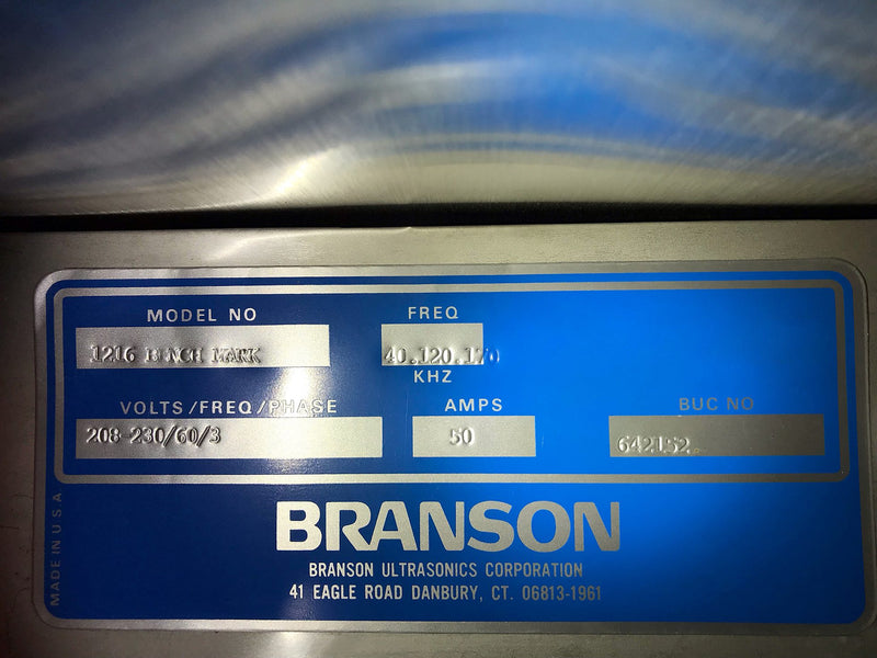 Branson 1216 Benchmark Ultrasonic Cleaner