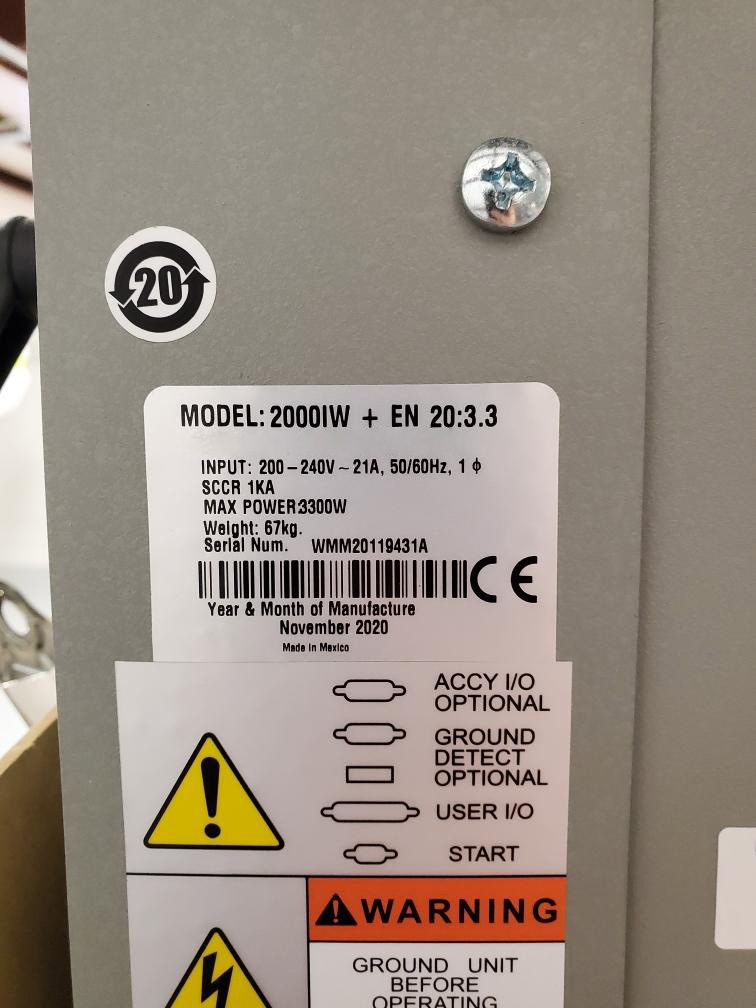 Branson 2000 iW+ Ultrasonic Welder