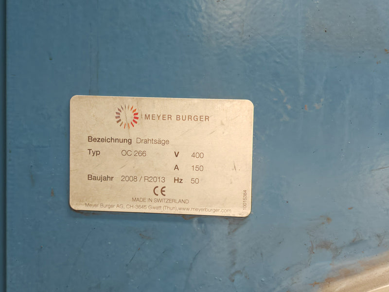 Meyer Burger OC 266 Wafer Saw