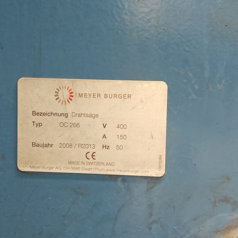 Meyer Burger OC 266 Wafer Saw