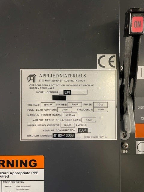 Applied Materials Centura 5200 EPI Reactor
