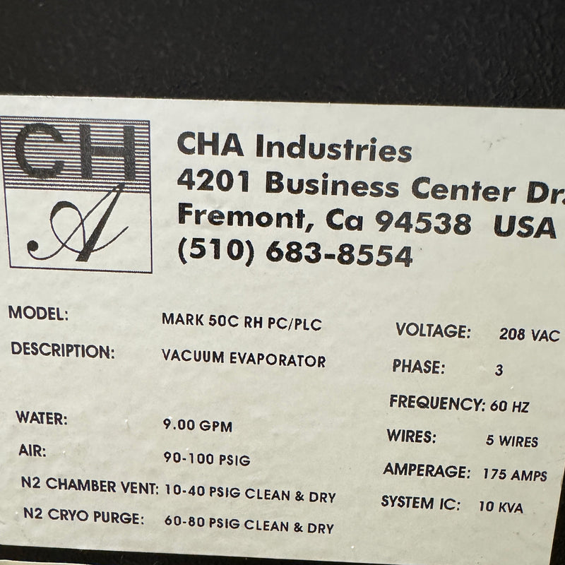 CHA Mark 50 Vacuum Evaporator