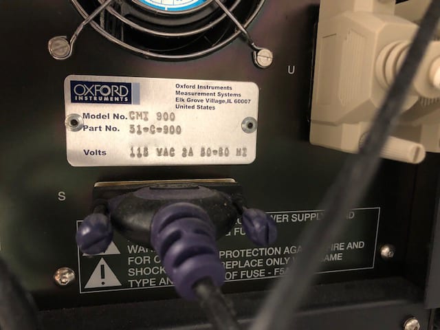 Oxford CMI 900 XRF (X-ray Fluorescence)