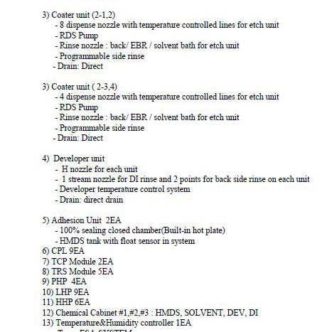Tel Act 12 Coater / Developer