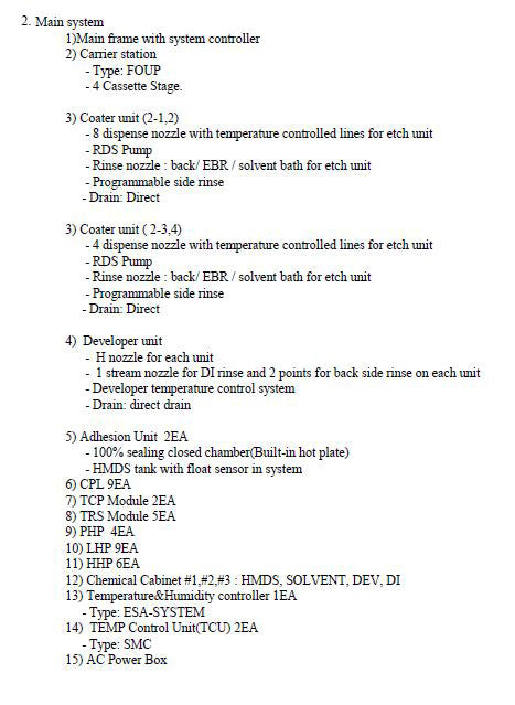Tel Act 12 Coater / Developer