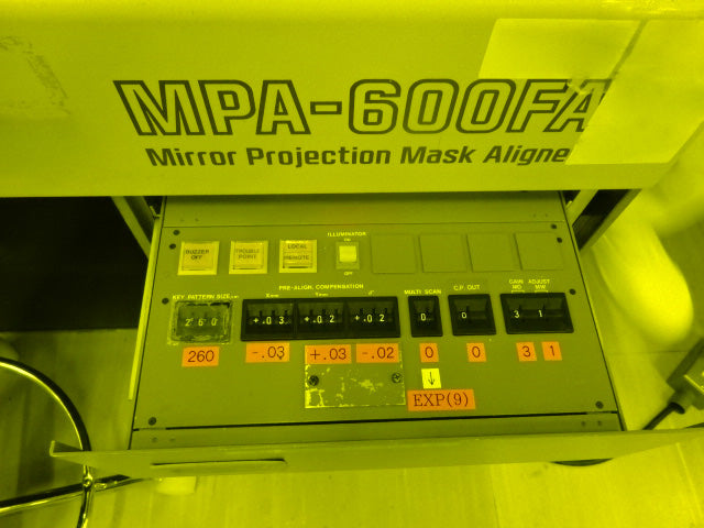 Canon MPA 600 FA Mirror Projection Mask Aligner