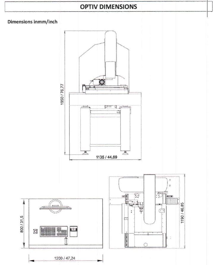Hexagon 443 Dual Z Optiv Performance Measuring Machine