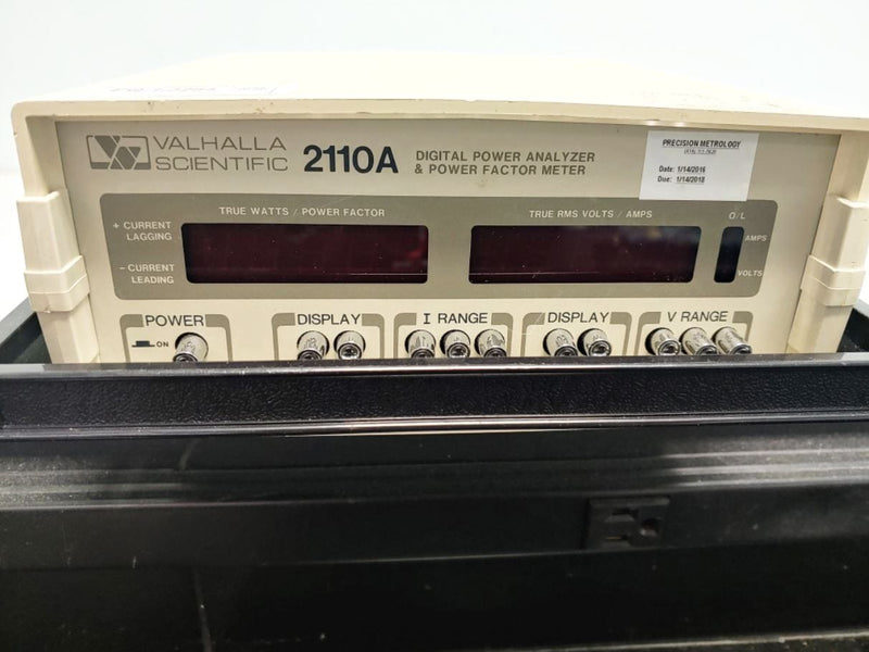 Valhalla Scientific 2100 A Digital Power Analyzer & Power Factor Meter
