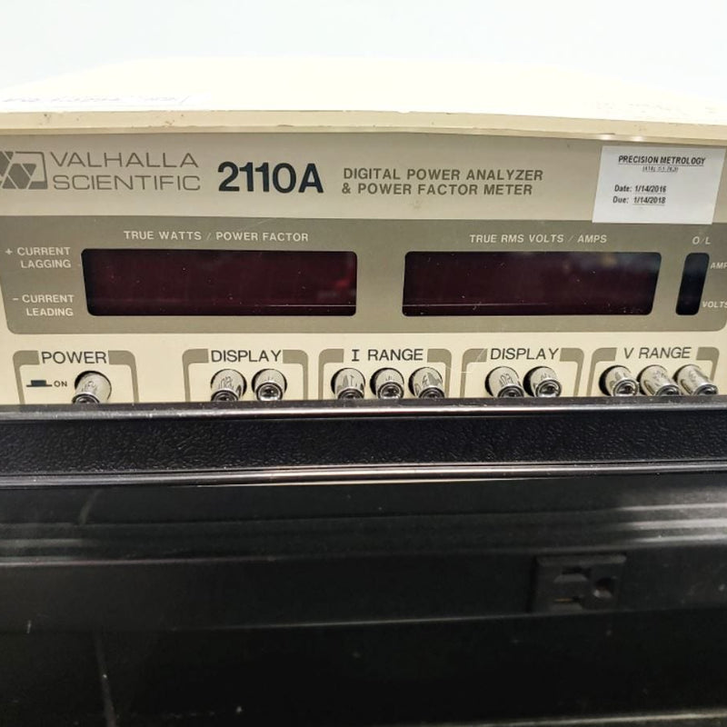 Valhalla Scientific 2100 A Digital Power Analyzer & Power Factor Meter