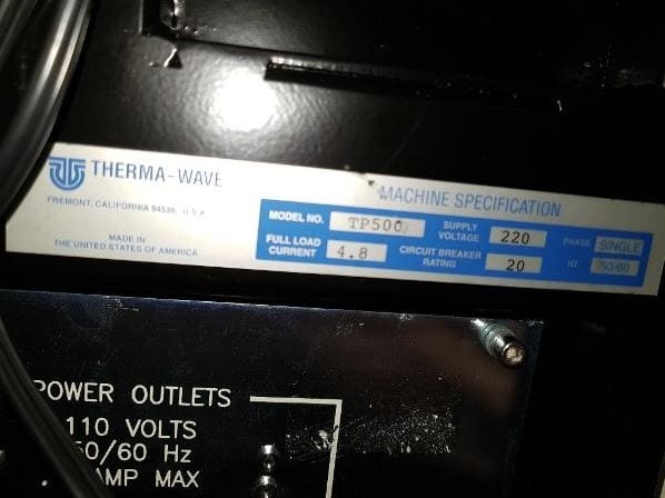 KLA / Therma-wave TP 500 Implant Dose Measurement