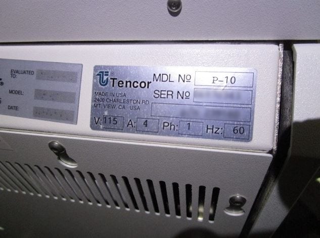 KLA P 10 Profilometer
